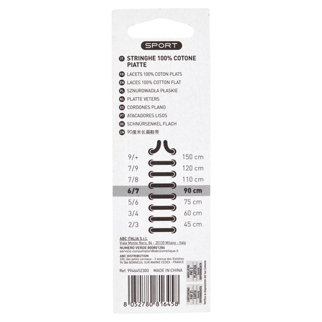 Shoes'Xpert Sport Piatte 90cm 6/7 1 Paio